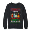 Full Of Christmas Spirits Funny Drinking Ugly Xmas Sweater Crewneck Sweatshirt Black 600x.jpg