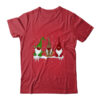 Three Gnomes Wearing Christmas Mask Buffalo Plaid Leopard Classic T Shirt Red 600x.jpg