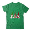 Three Gnomes Wearing Christmas Mask Buffalo Plaid Leopard Classic T Shirt Irish Green 600x.jpg