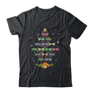 Merry Christmas Lover Xmas Dragonfly Christmas Tree Classic T Shirt Black 600x.jpg