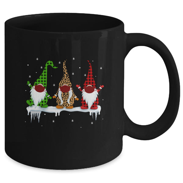 Three Gnomes Wearing Christmas Mask Buffalo Plaid Leopard Mug 11oz Mug Black ef388ff2 c0e6 4ec7 a848 6137b48442e0 600x.jpg