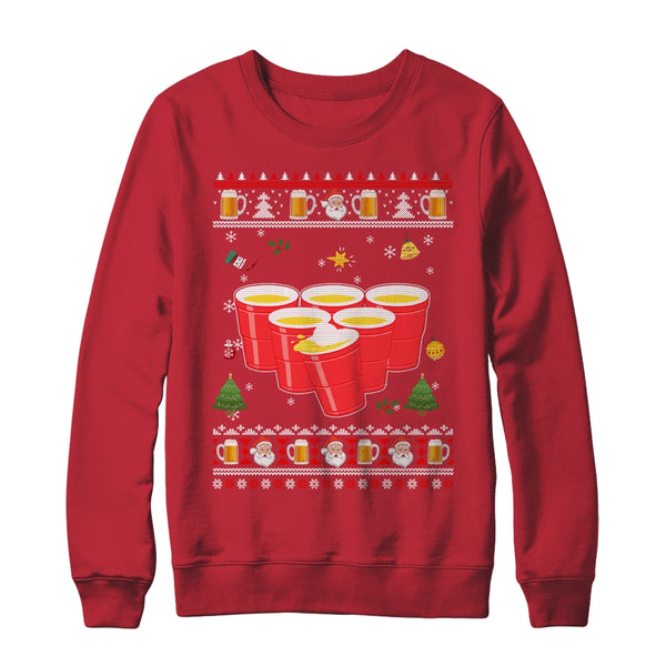 Beer Pong Drinking Game Ugly Christmas Sweater Funny Gift Crewneck Sweatshirt Red 600x.jpg