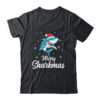 Merry Sharkmas Santa Christmas Sharks Lover Gift Classic T Shirt Black 600x.jpg