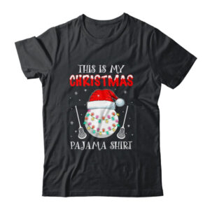 This Is My Christmas Pajama Shirt Gift For Lacrosse Lover Classic T Shirt Black 600x.jpg