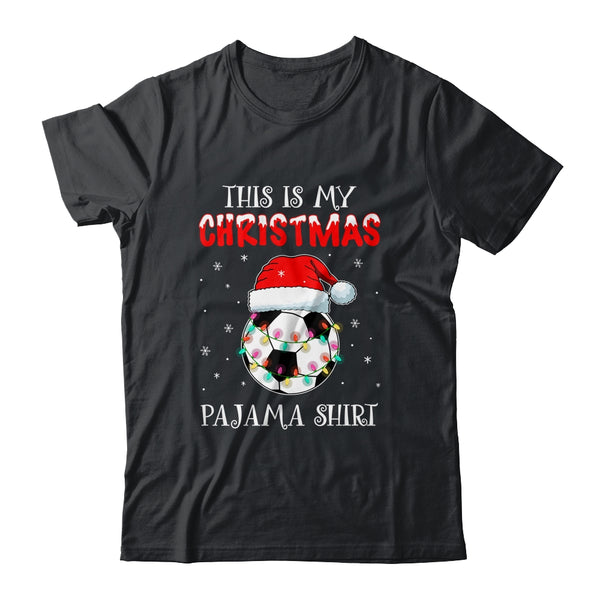 This Is My Christmas Pajama Shirt Gift For Soccer Lover Classic T Shirt Black 600x.jpg