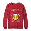 This Is My Christmas Pajama Shirt Gift For Softball Lover Crewneck Sweatshirt Red 600x.jpg