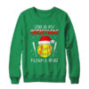 This Is My Christmas Pajama Shirt Gift For Softball Lover Crewneck Sweatshirt Irish Green 600x.jpg
