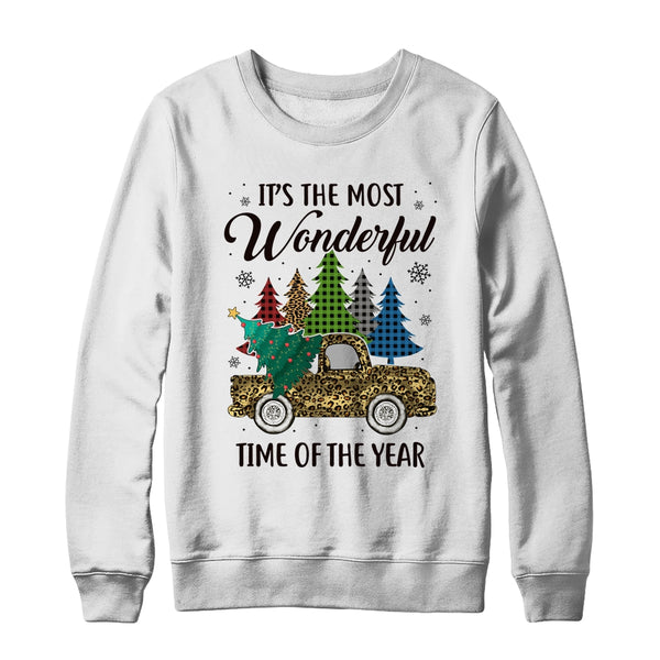 Its The Most Wonderful Time Of The Year Plaid Christmas Tree Crewneck Sweatshirt White 600x.jpg