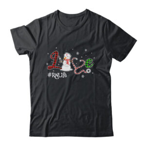 Love RN Life Snowman Funny Nursing Christmas Day Gifts Classic T Shirt Black 600x.jpg