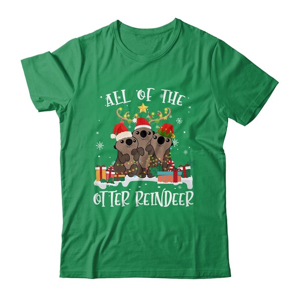 All Of The Otter Reindeer Deer Christmas Xmas Gift Classic T Shirt Irish Green 600x.jpg