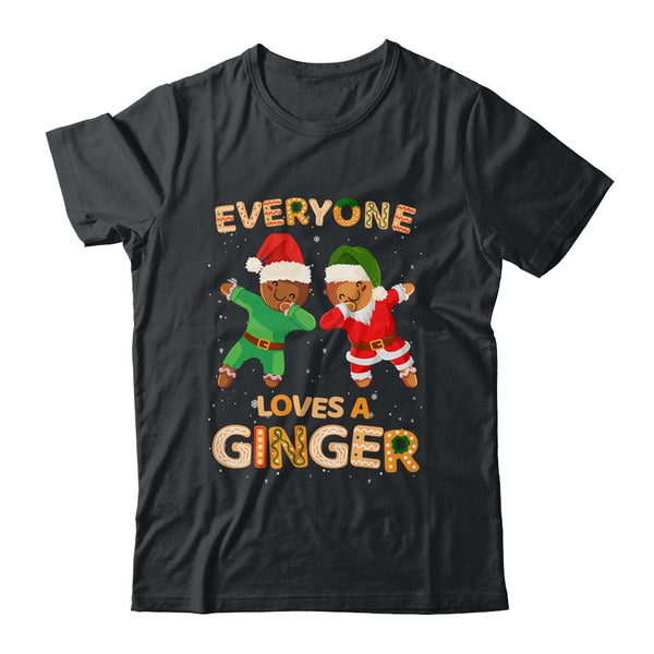 Everyone Loves A Ginger Funny Cute Gingerbread Christmas Classic T Shirt Black 600x.jpg