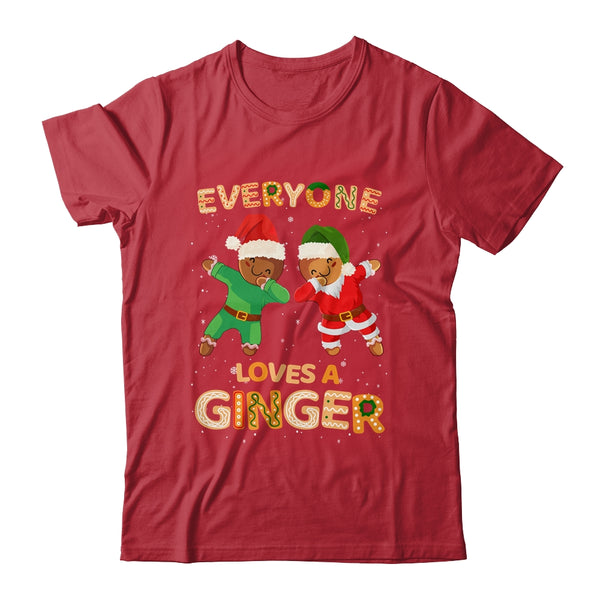 Everyone Loves A Ginger Funny Cute Gingerbread Christmas Classic T Shirt Red 600x.jpg