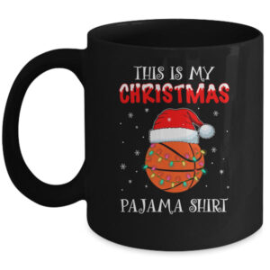 This Is My Christmas Pajama Shirt Gift For Basketball Lover Mug 11oz Mug Black 600x.jpg