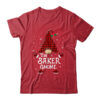 Baker Gnome Buffalo Plaid Matching Christmas Pajama Gift Classic T Shirt Red 600x 1.jpg
