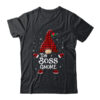 Boss Gnome Buffalo Plaid Matching Christmas Pajama Gift Classic T Shirt Black 600x 1.jpg