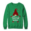 Doctor Gnome Buffalo Plaid Matching Christmas Pajama Gift Crewneck Sweatshirt Irish Green 600x.jpg