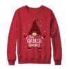 Gamer Gnome Buffalo Plaid Matching Christmas Pajama Gift Crewneck Sweatshirt Red 600x.jpg