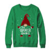 Gamer Gnome Buffalo Plaid Matching Christmas Pajama Gift Crewneck Sweatshirt Irish Green 600x.jpg