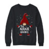 Nana Gnome Buffalo Plaid Matching Christmas Pajama Gift Crewneck Sweatshirt Black 600x.jpg
