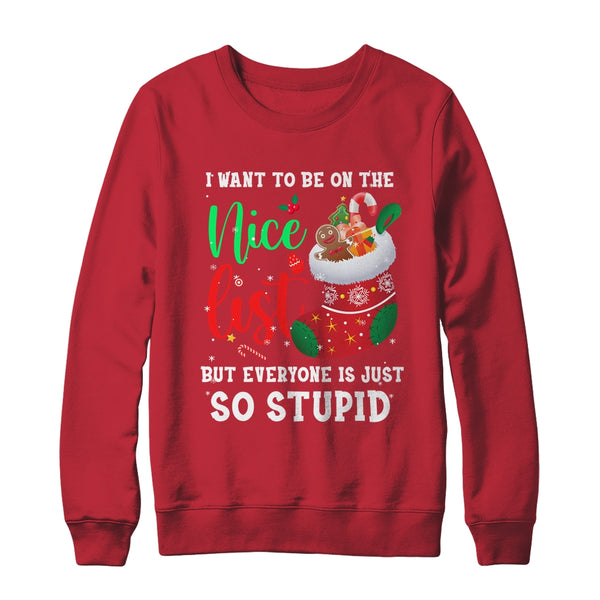 I Want To Be On The Nice List Christmas Naughty Nice List Crewneck Sweatshirt Red 600x 1.jpg