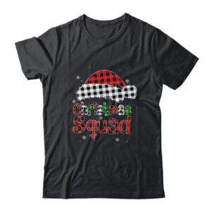 Christmas Squad Red Plaid Family Matching Christmas Pajama Classic T Shirt Black 600x.jpg