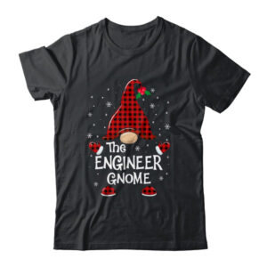 Engineer Gnome Buffalo Plaid Matching Christmas Pajama Gift Classic T Shirt Black 600x 1.jpg