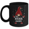 Mama Gnome Buffalo Plaid Matching Christmas Pajama Gift Mug 11oz Mug Black 600x.jpg