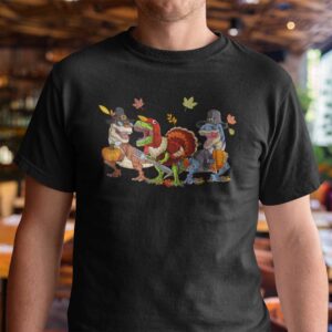 Rex Dinosaur Shirt Rawr Turkey Happy Thanksgiving gg.jpg