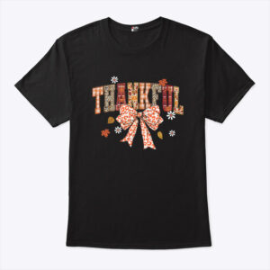 Thankful Leopard Plaid Thanksgiving T Shirt 3.jpg