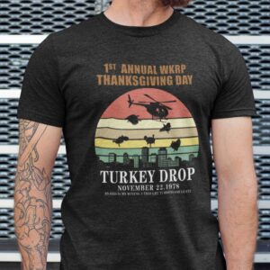 Funny WKRP Turkey Drop Shirt Vinatge Thanksgiving Tee.jpg
