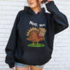 Turkey Cow Moo Moo Funny Thanksgiving T Shirt 5.jpg