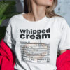 Whipped Cream Thanksgiving Food Nutrition Facts Shirt.jpg