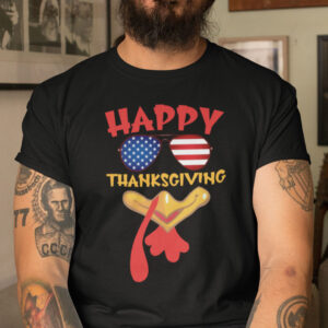 Thanksgiving Shirt Happy Thanksgiving American Sunglasses Turkey Face 1.jpg