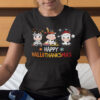 Happy HalloThanksMas Cow Shirt Happy Halloween Thanksgiving Christmas.jpg