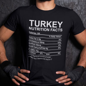 Turkey Nutrition Facts Shirt Funny Thanksgiving Tee 1.jpg