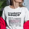 Cranberry Sauce Thanksgiving Food Nutrition Facts Shirt 2.jpg