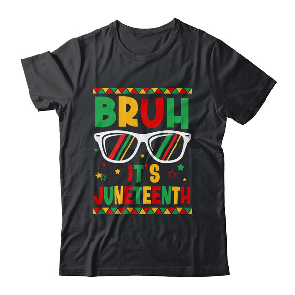 Funny Juneteenth Boys Girls Bruh It s Juneteenth 1865 Classic T Shirt Black 600x.jpg