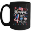 Happy Fourth Of July Patriotic US American Flag 4th Of July Mug 15oz Mug Black front 600x.jpg