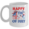 Happy 4th Of July Patriotic American US Flag Men Women Kids Mug 11oz Mug White front 600x.jpg