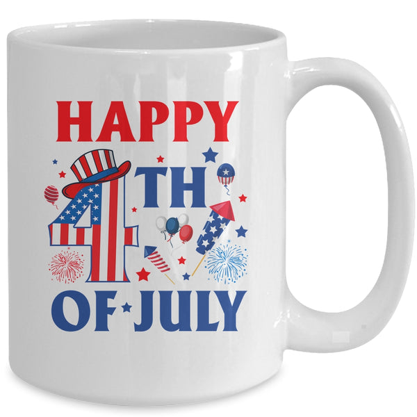 Happy 4th Of July Patriotic American US Flag Men Women Kids Mug 15oz Mug White back 600x.jpg