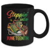 Stepping Into Juneteenth Afro Woman Black Girls Sneakers Mug 11oz Mug Black back 600x.jpg