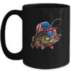 Bass Fish USA Flag Fishing 4th Of July Patriotic Fishing Mug 15oz Mug Black front 600x.jpg
