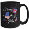 Happy 4th Of July Patriotic American Flag USA Men Women Kids Mug 15oz Mug Black back 600x.jpg
