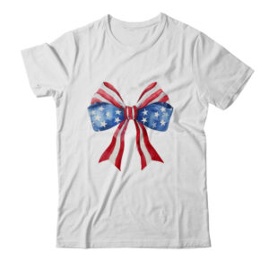 Coquette Bow 4th Of July America Flag Independence Day Classic T Shirt White 600x.jpg