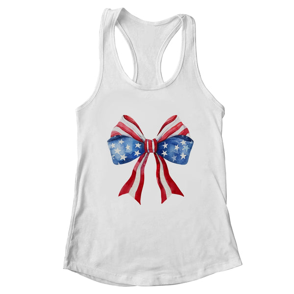 Coquette Bow 4th Of July America Flag Independence Day Women s Ideal Racerback Tank White 600x.jpg