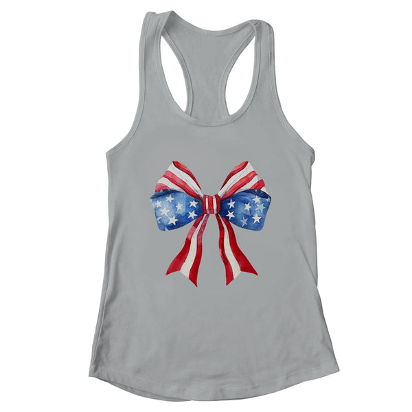 Coquette Bow 4th Of July America Flag Independence Day Women s Ideal Racerback Tank Heather Grey 600x.jpg