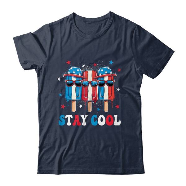 Stay Cool 4th July Boys Men Popsicle USA Flag American Classic T Shirt Navy 600x.jpg