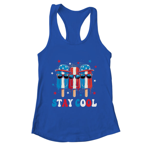 Stay Cool 4th July Boys Men Popsicle USA Flag American Women s Ideal Racerback Tank Royal 600x.jpg