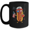 4th Of July Hotdog Funny Fourth Of July Patriotic USA Flag Mug 15oz Mug Black front 600x.jpg