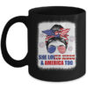 Loves Jesus And America Women 4th Of July Christian Lover Mug 11oz Mug Black front 600x.jpg